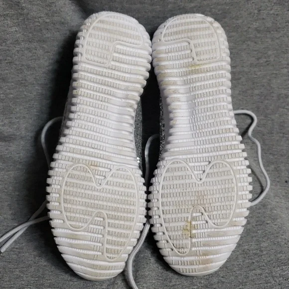 Women's gray silver Glitter shoes 6m daisy Fuentes jacklyn (sr) - Picture 8 of 8